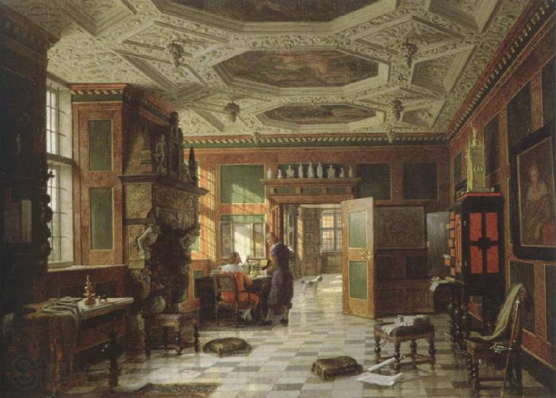 heinrich hansen interior of the rosenborg palace,copenhagen